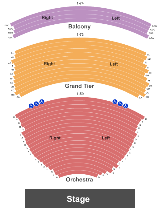 Koger Center For The Arts SIX Seating Chart